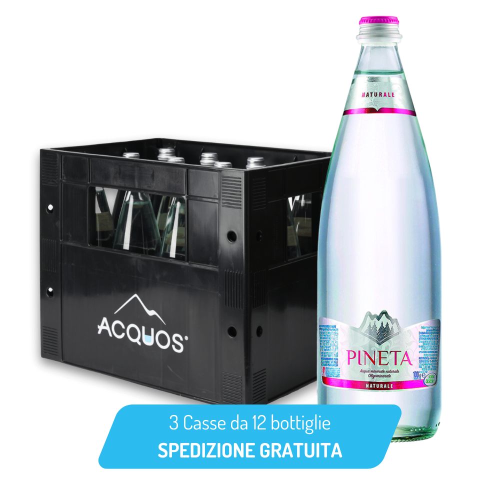 Acqua Pineta - 3 casse da 12 bottiglie 1 Lt