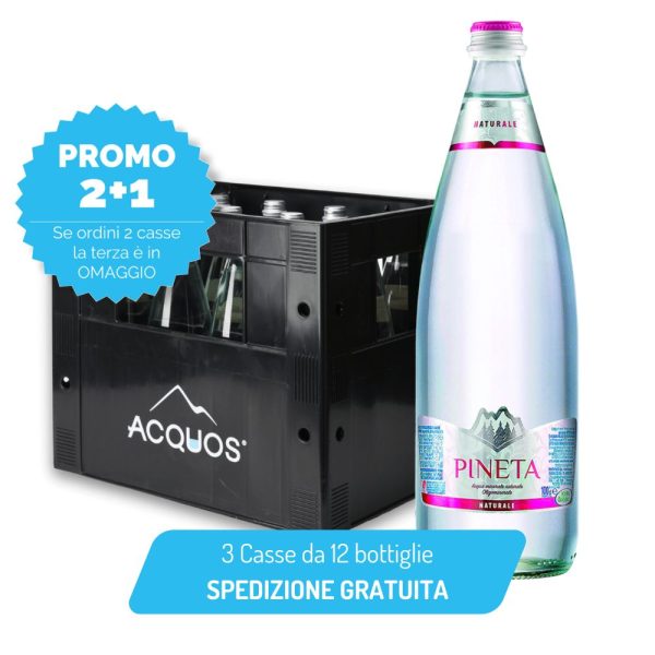 Offerta 2+1 - Acqua Pineta - 3 casse da 12 bottiglie 1 Lt